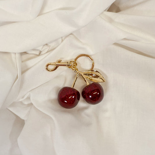 Cherry Bag Charm Keychain