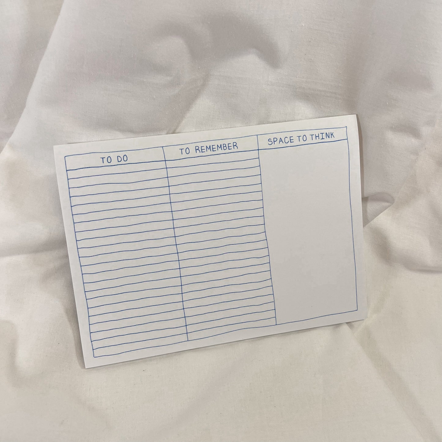 Blue To Do List Desk Pad