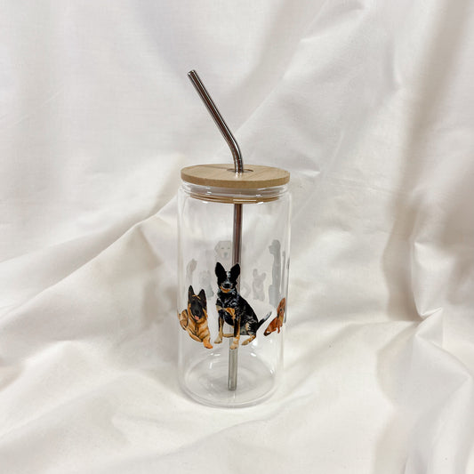 Dog Lover Glass Cup