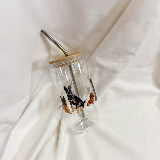 Dog Lover Glass Cup