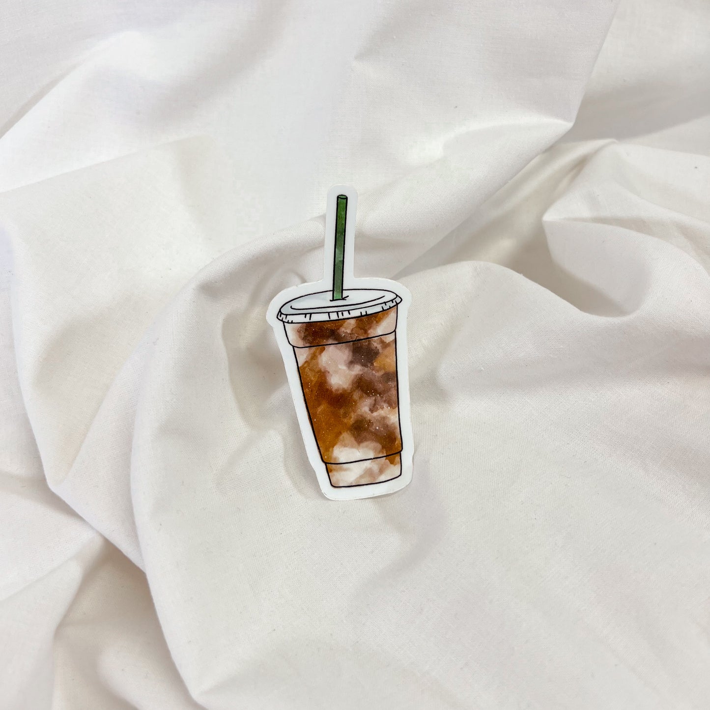 Iced Coffee Vinyl Sticker