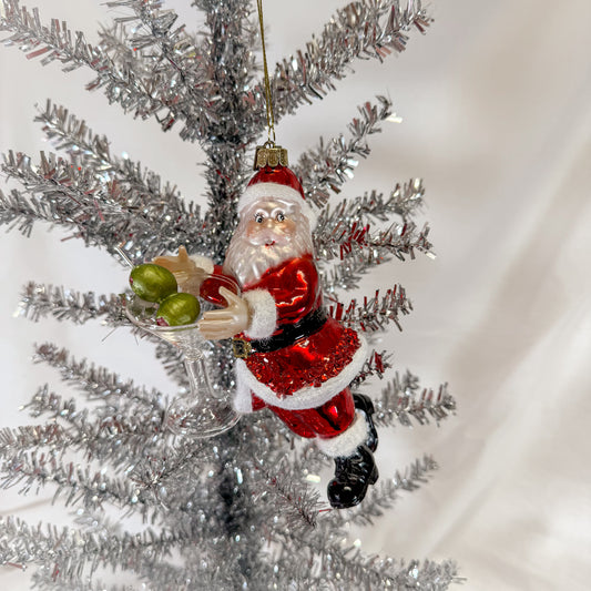 Santa Martini Ornament