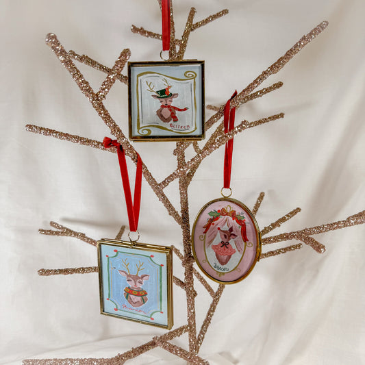 Reindeer Photo Frame Ornament