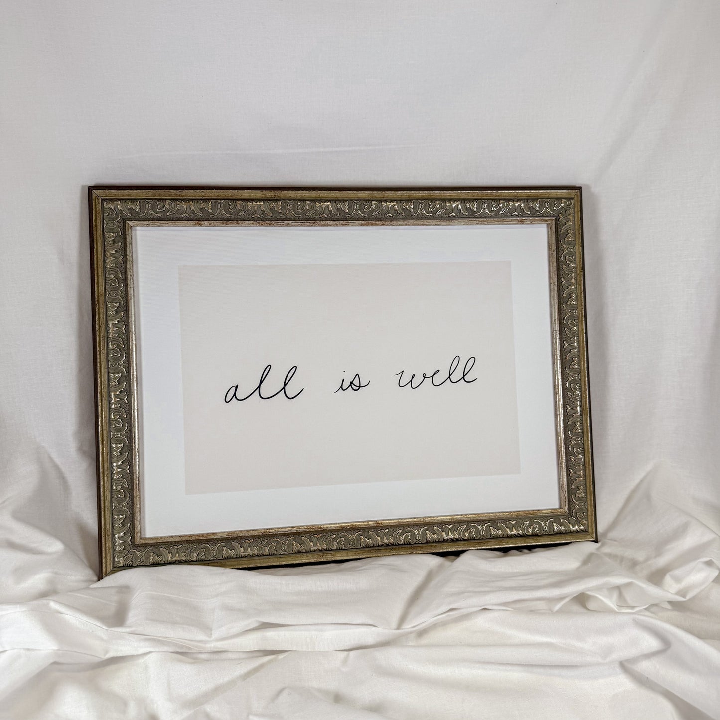 All Is Well Framed Wall Art