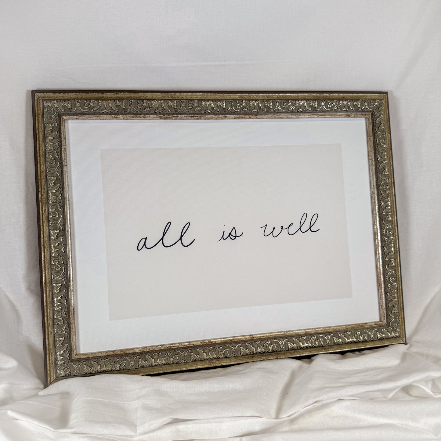 All Is Well Framed Wall Art