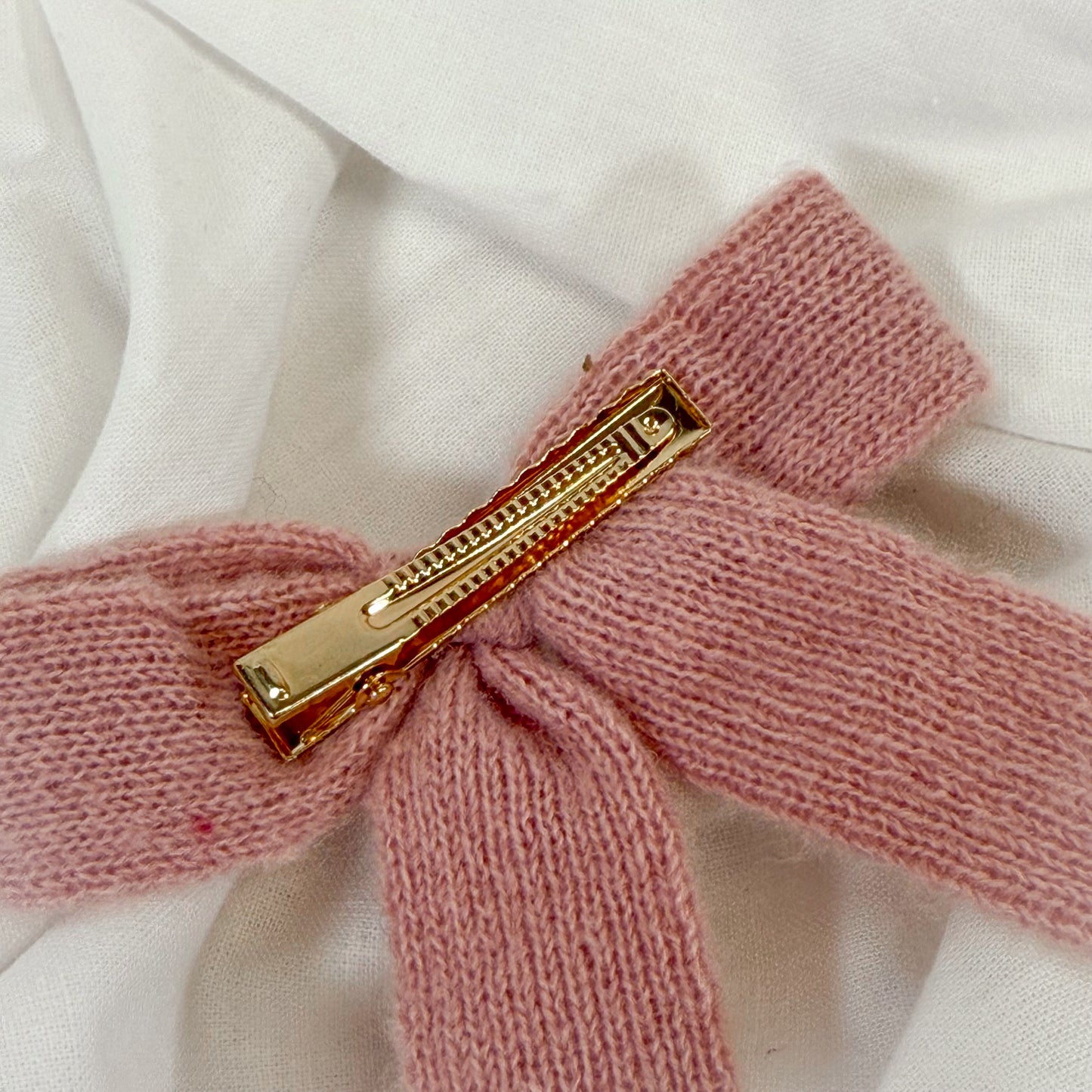 Pearl Ribbon Bow Hair Clip