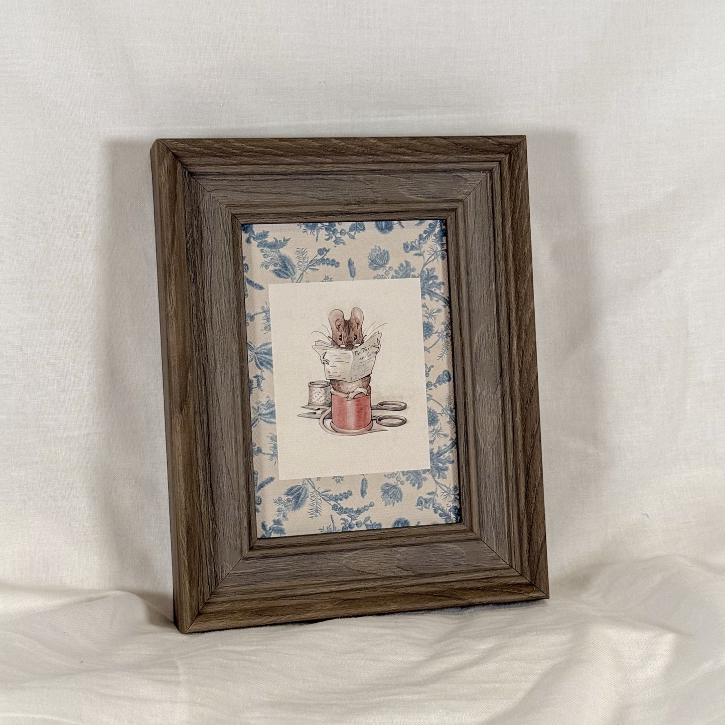 Seamstress Mouse Framed Wall Art