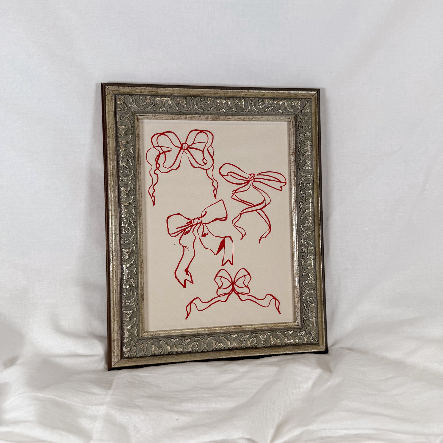 Dainty Bows Framed Wall Art