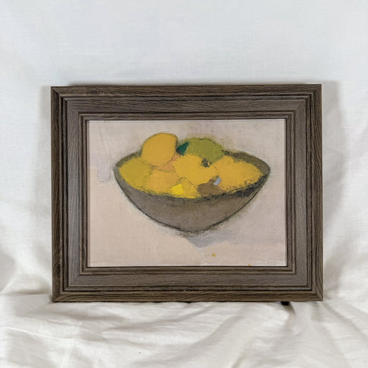 Lemon Bowl Framed Wall Art