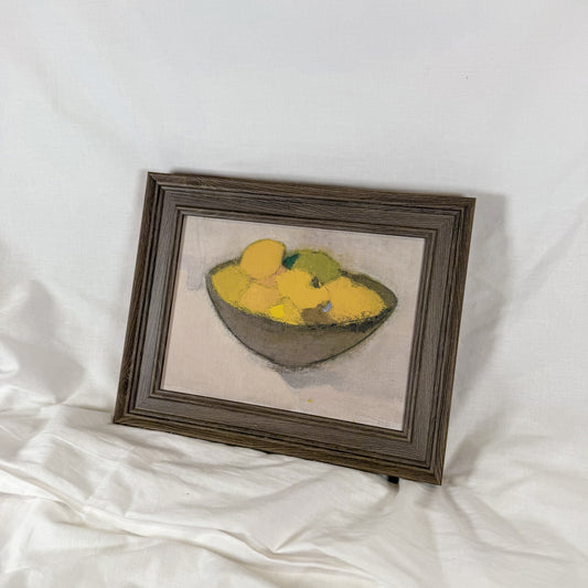 Lemon Bowl Framed Wall Art