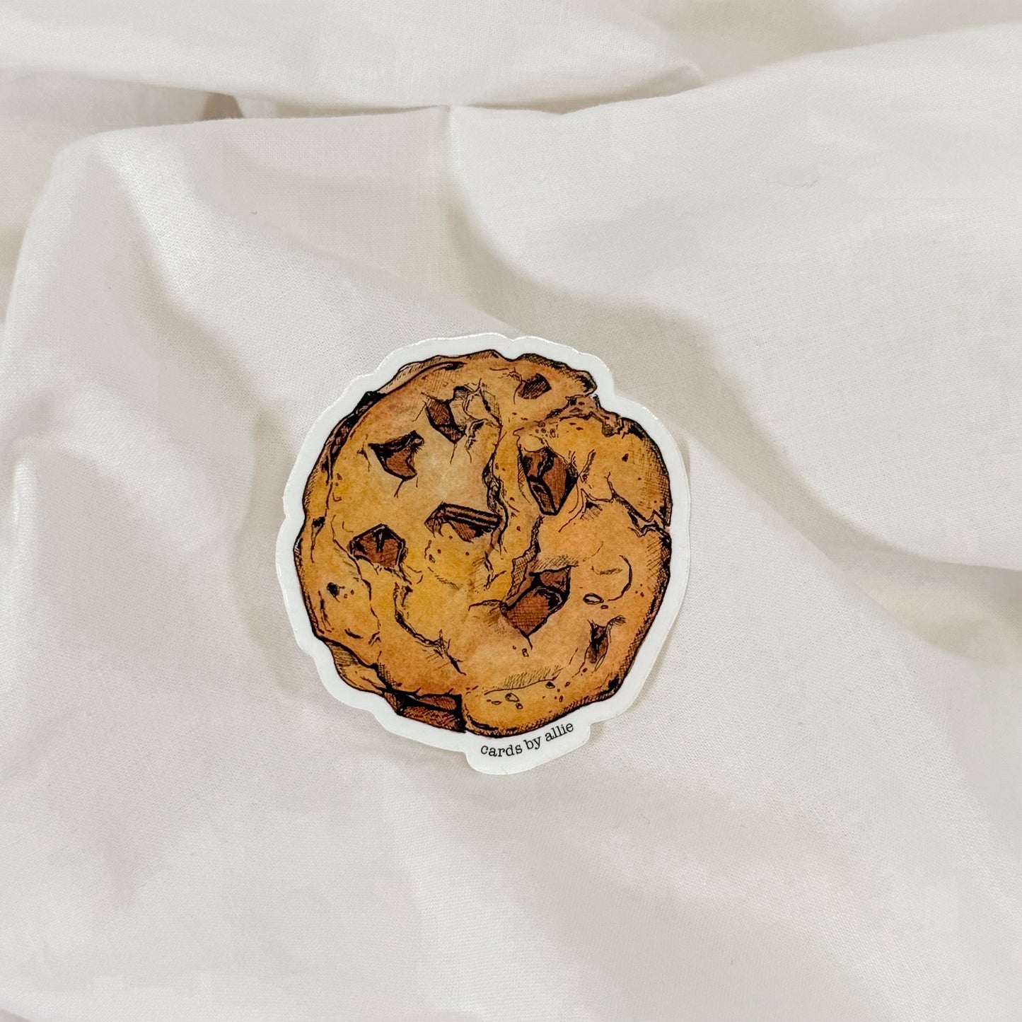 Chocolate Chip Cookie Vinyl Sticker