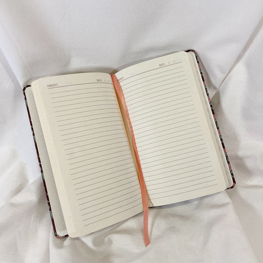 Burgundy Vintage Floral Journal