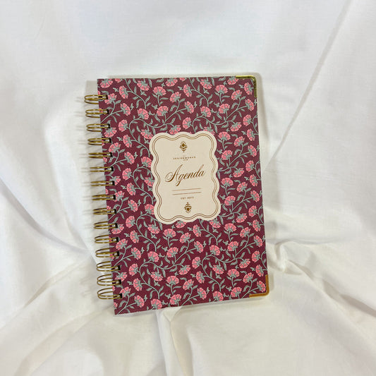 Vintage Floral Undated Agenda