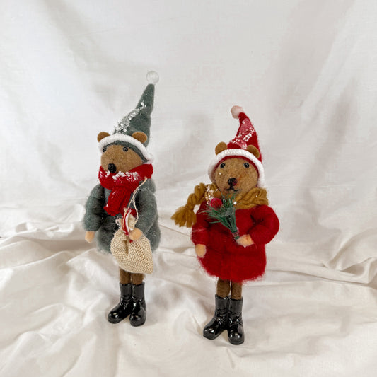 Cozy Winter Bear Decoration