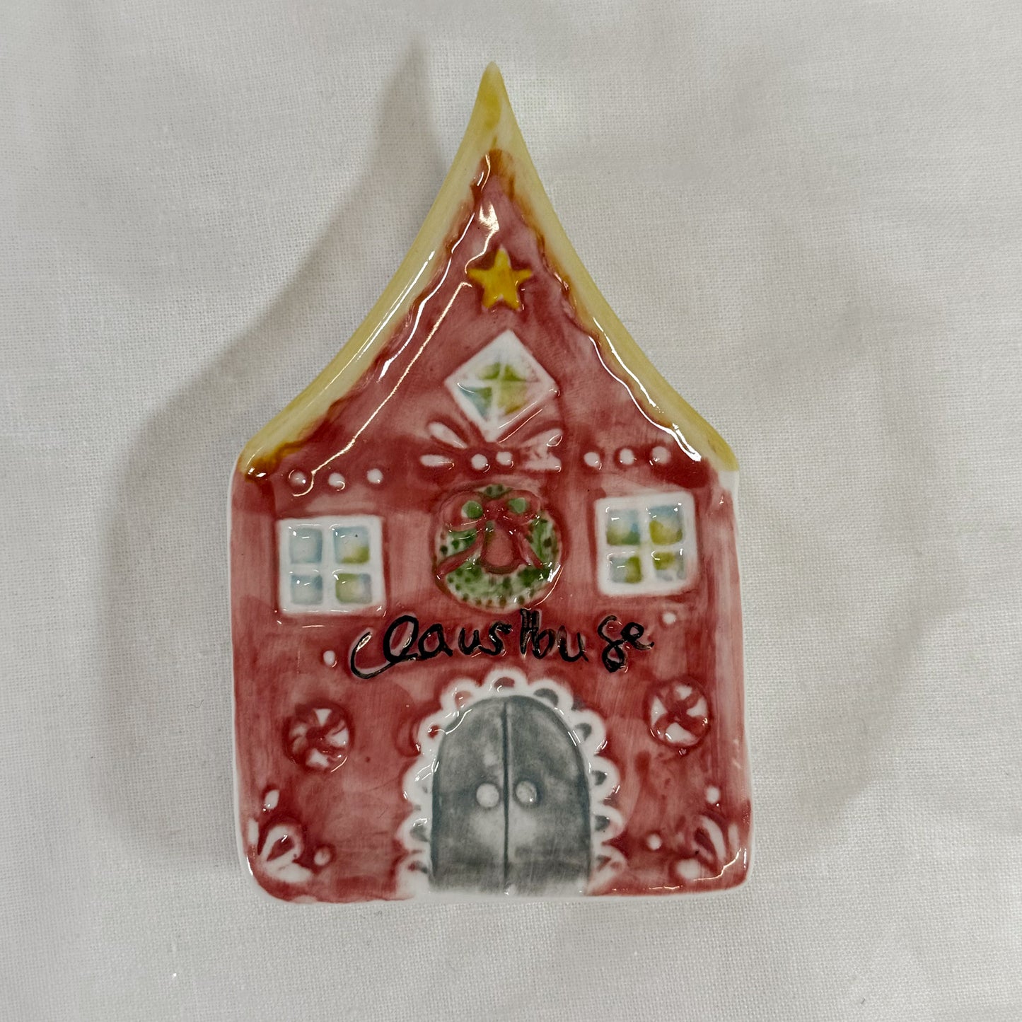 Holiday House Ceramic Mini Tray