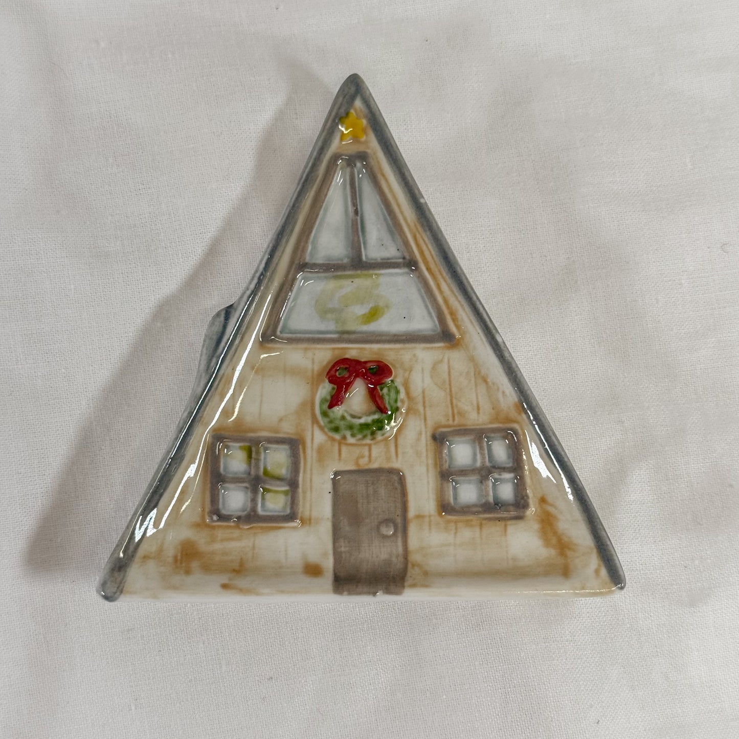 Holiday House Ceramic Mini Tray