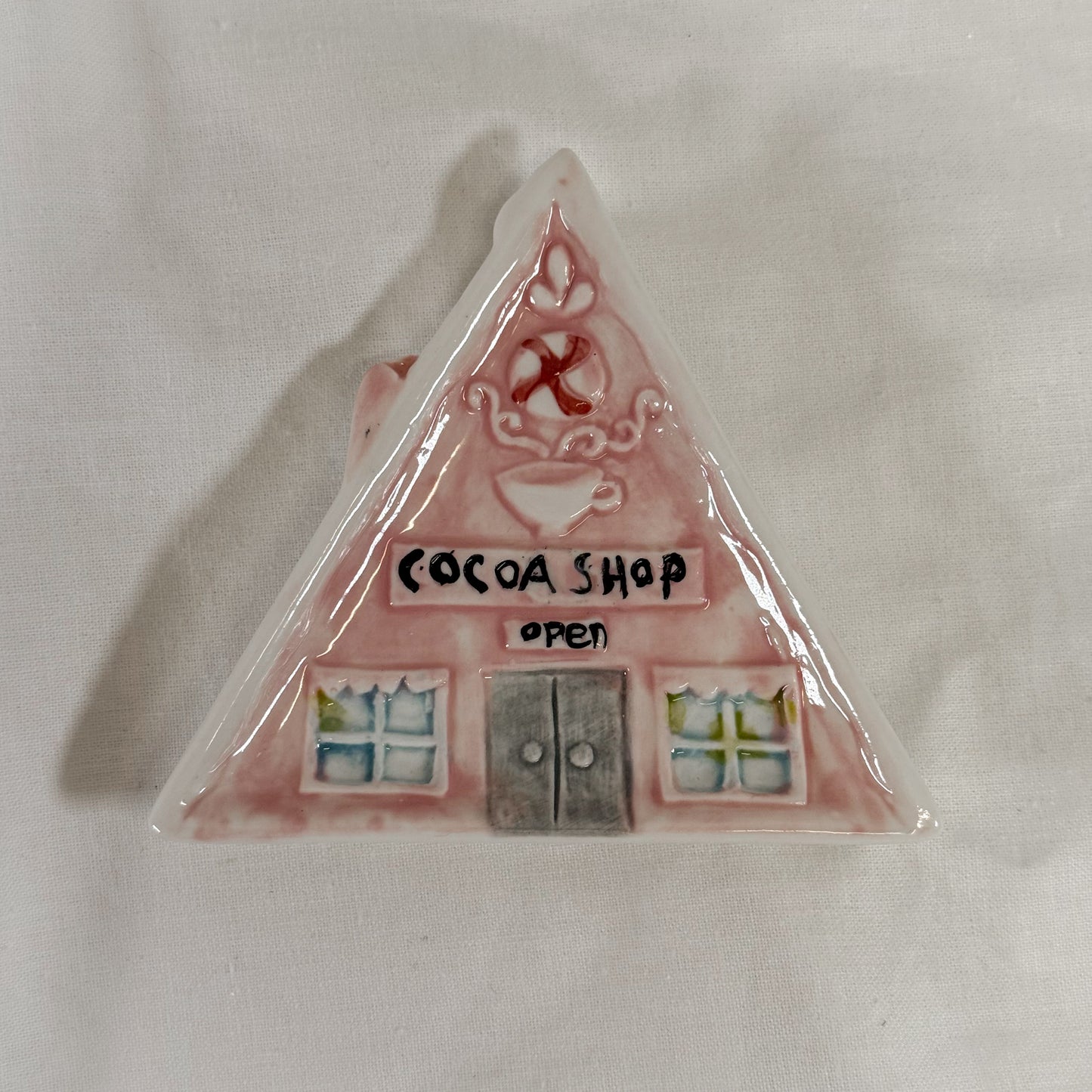 Holiday House Ceramic Mini Tray