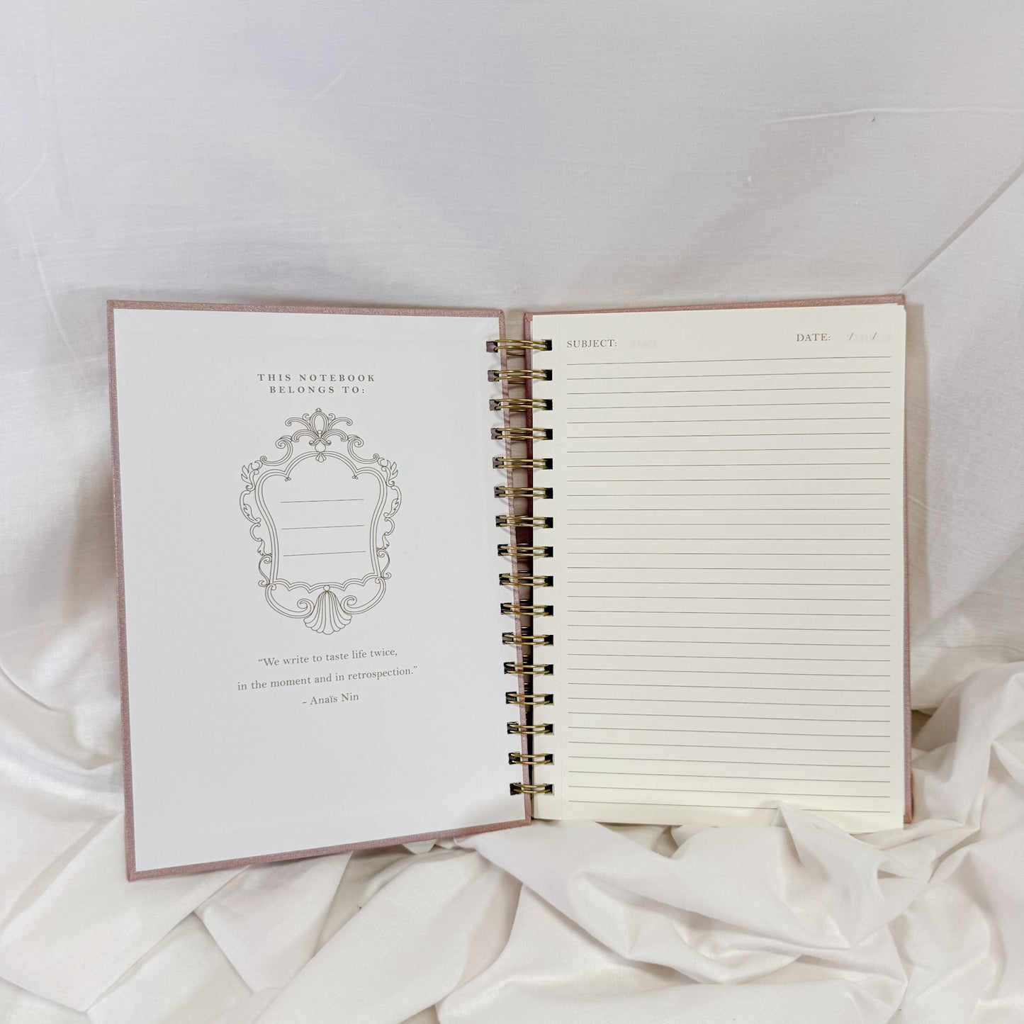 Embossed Tulip Spiral Notebook