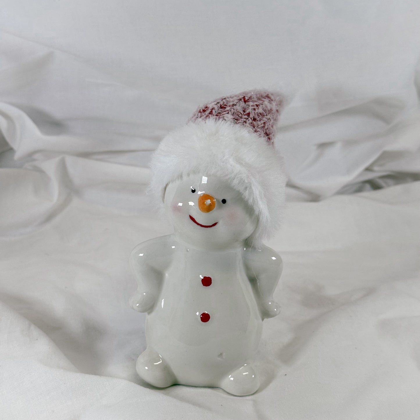 Cheerful Snowman Holiday Decoration