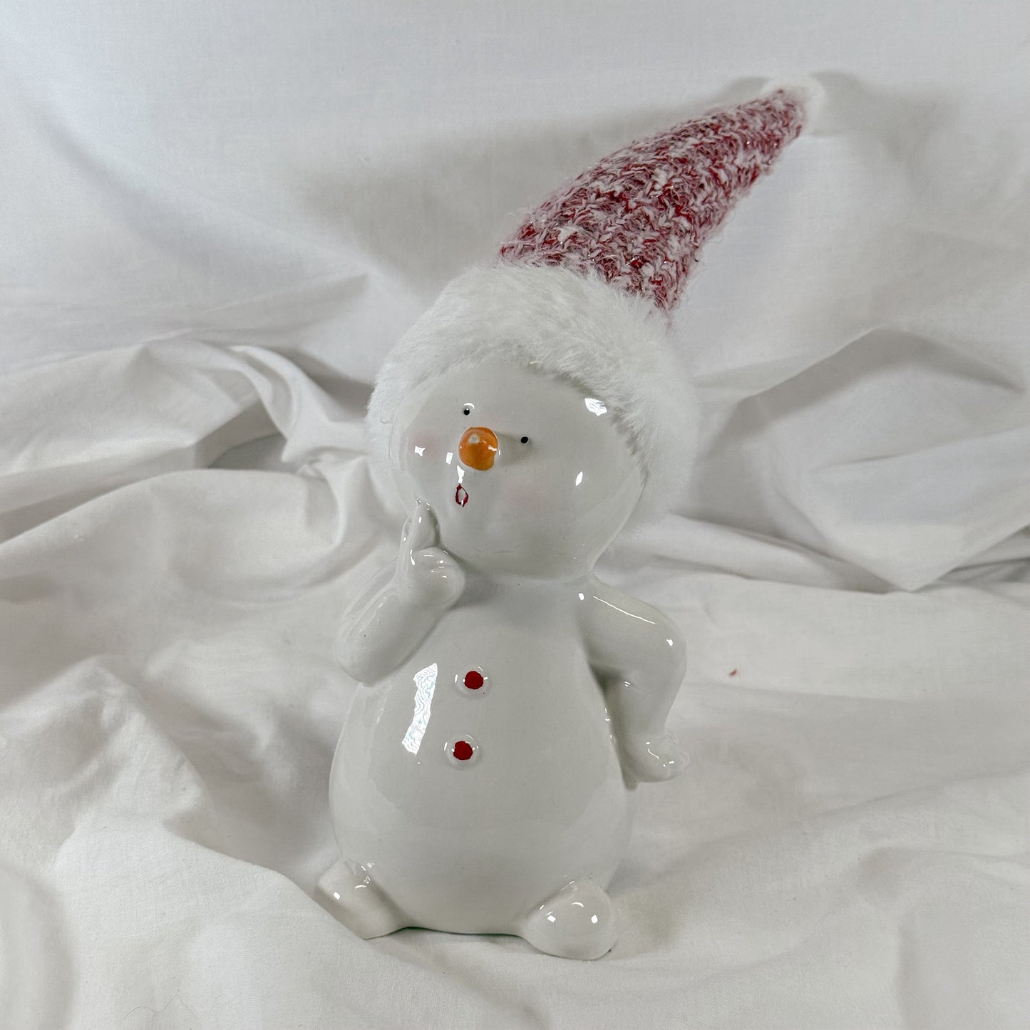 Cheerful Snowman Holiday Decoration