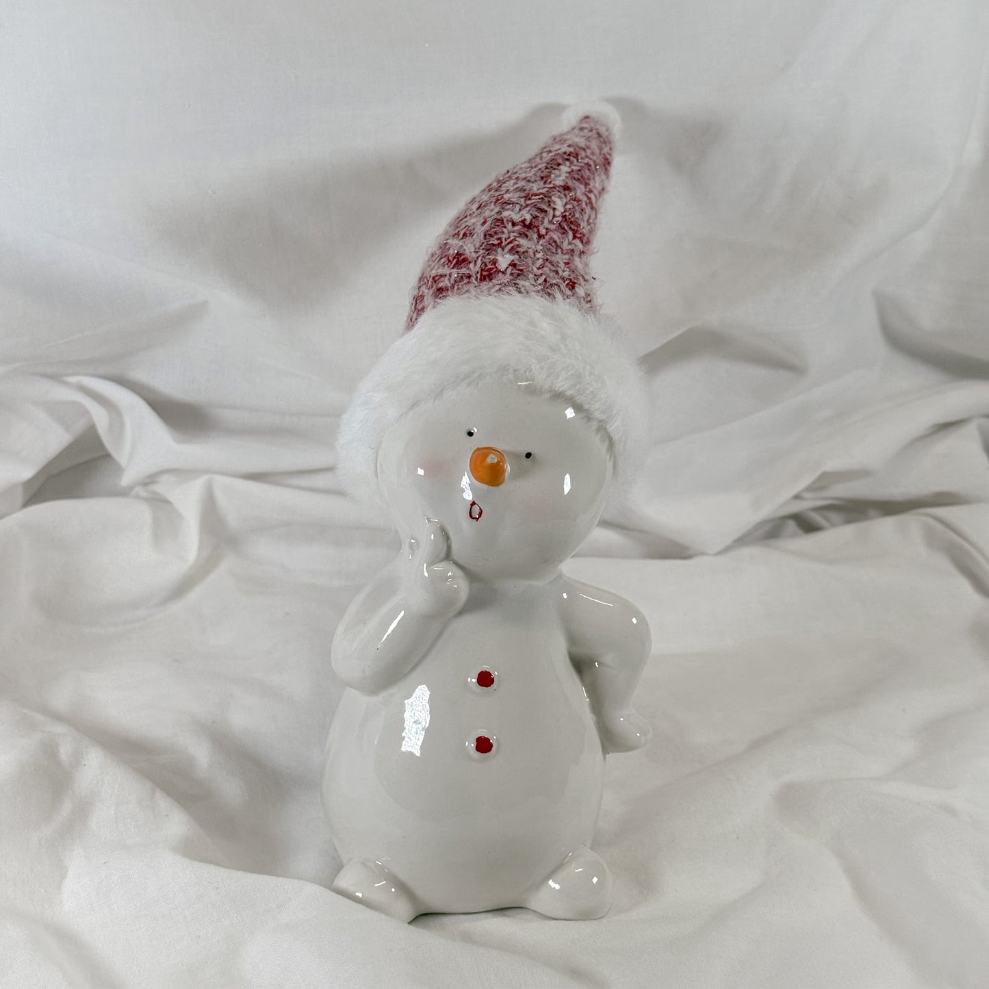 Cheerful Snowman Holiday Decoration