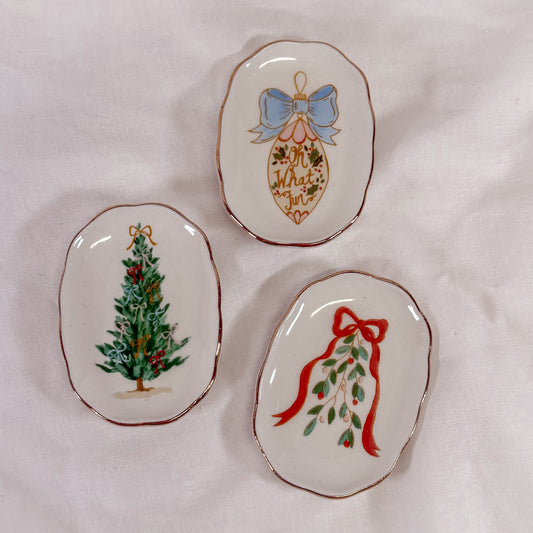 Christmas Bows Mini Dish