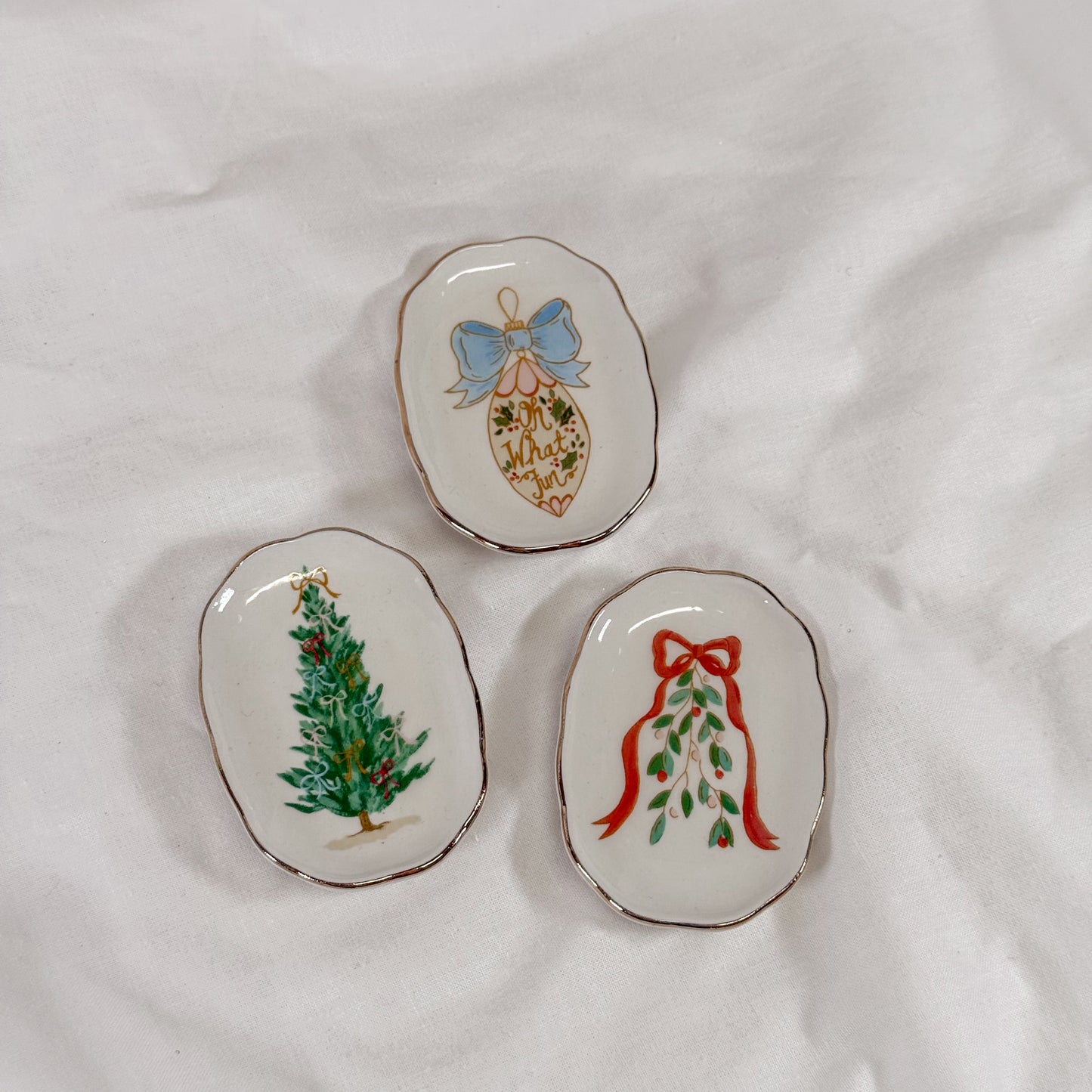 Christmas Bows Mini Dish