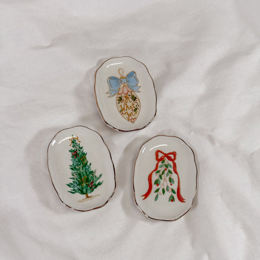 Christmas Bows Mini Dish