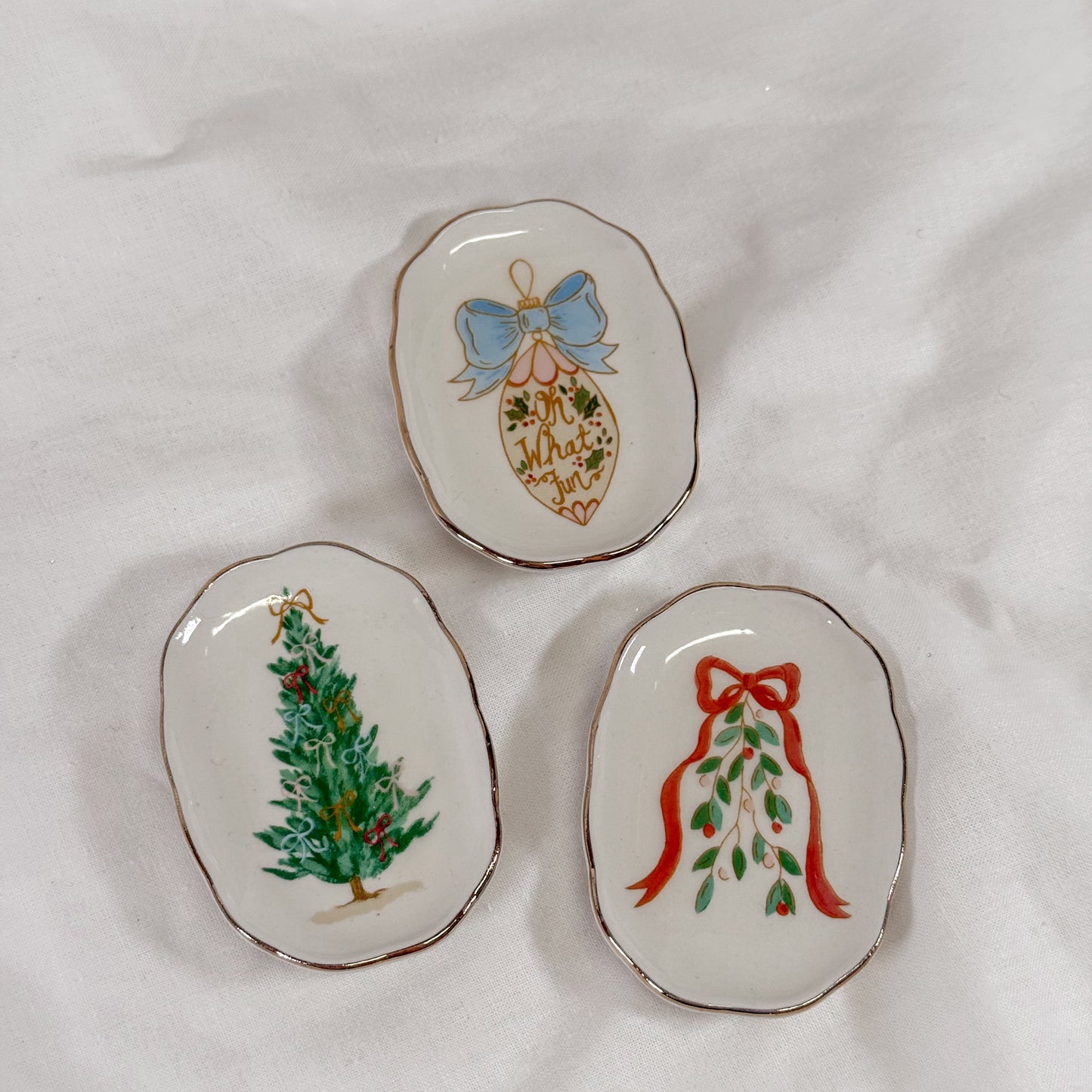 Christmas Bows Mini Dish