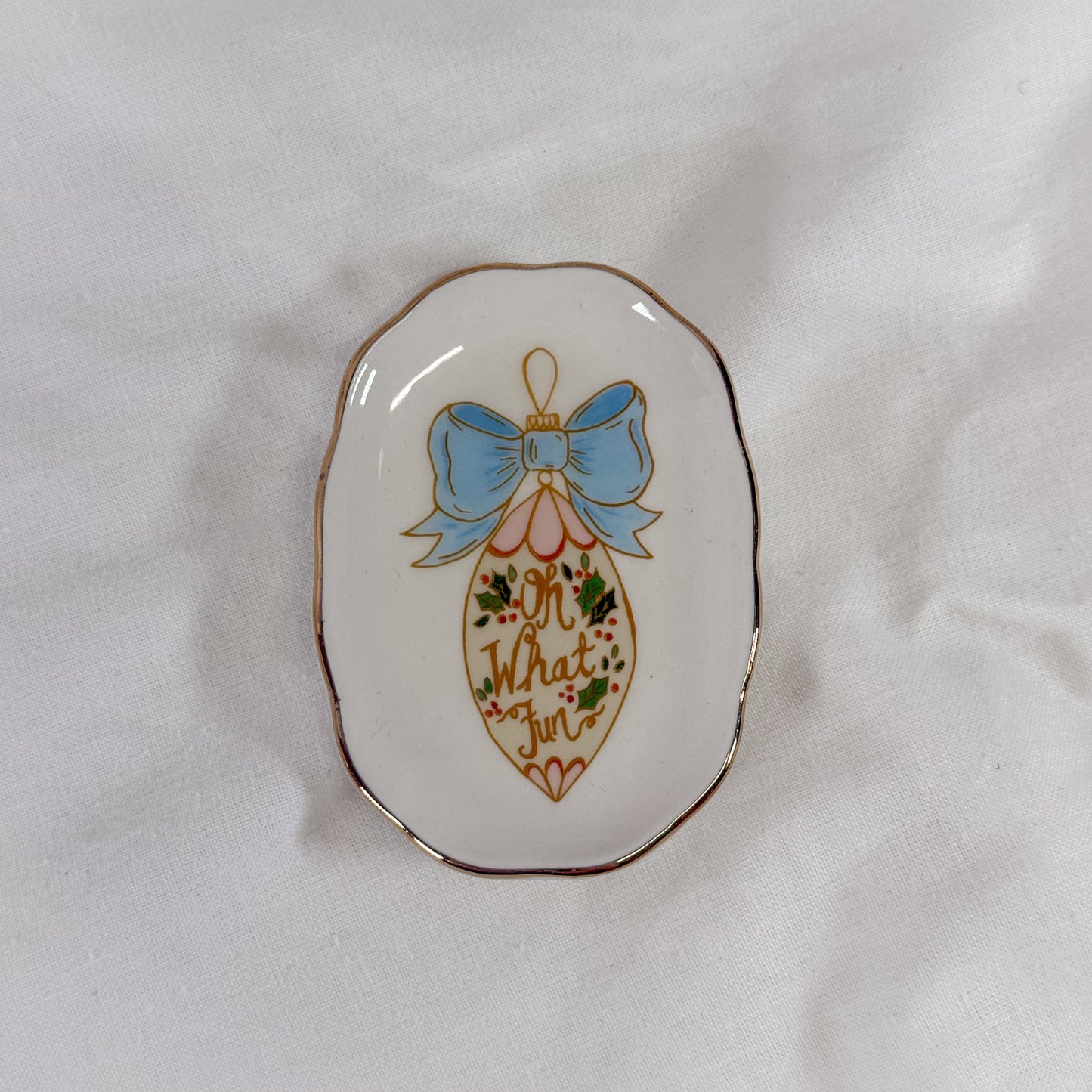 Christmas Bows Mini Dish