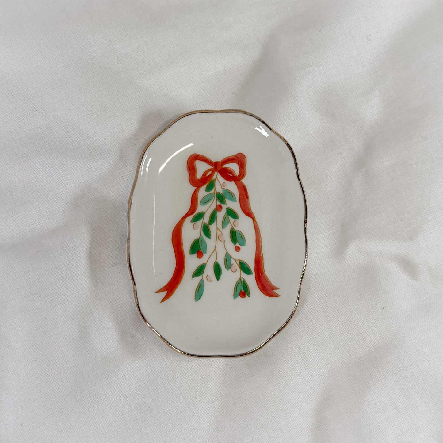 Christmas Bows Mini Dish
