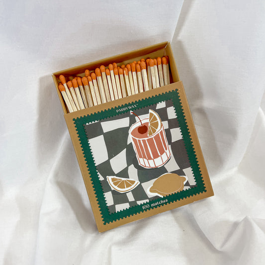 Jumbo Lemon Cocktail Matchbox