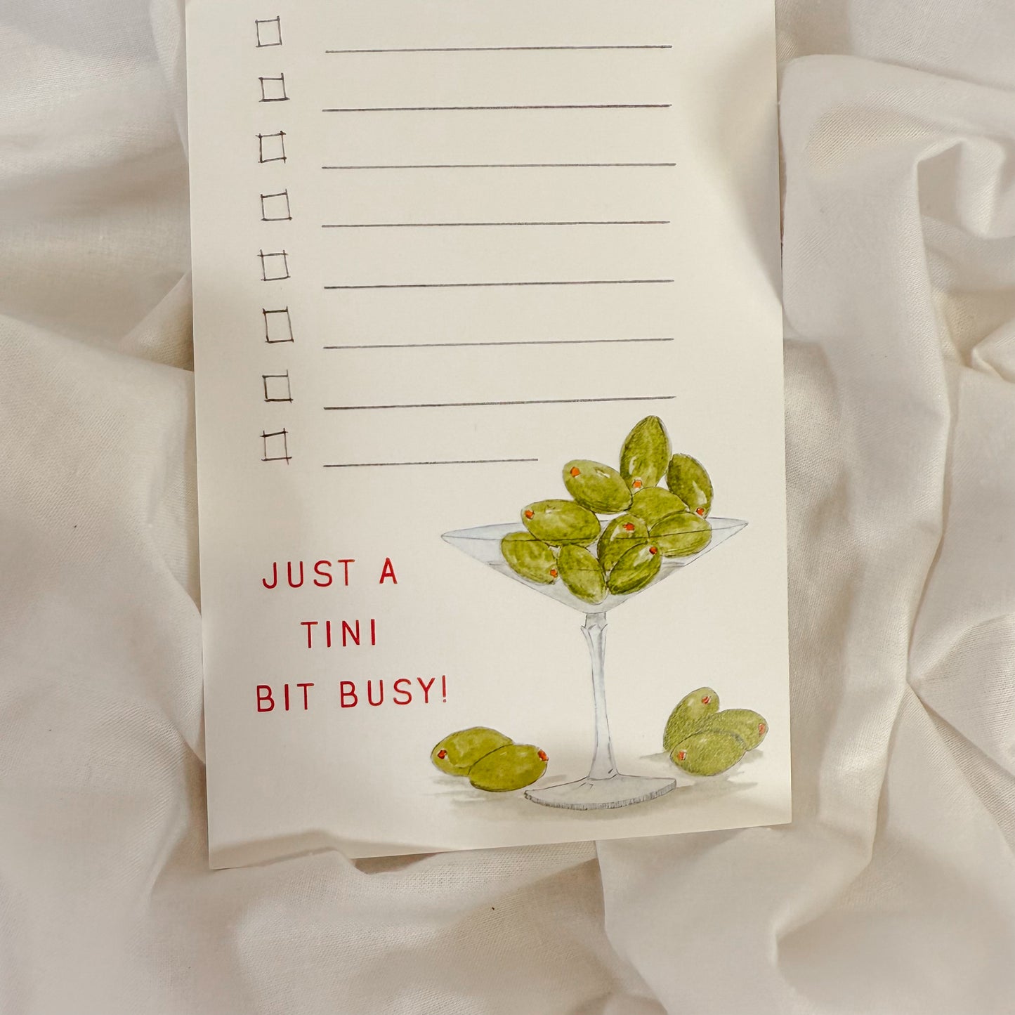 Tini Bit Busy Notepad