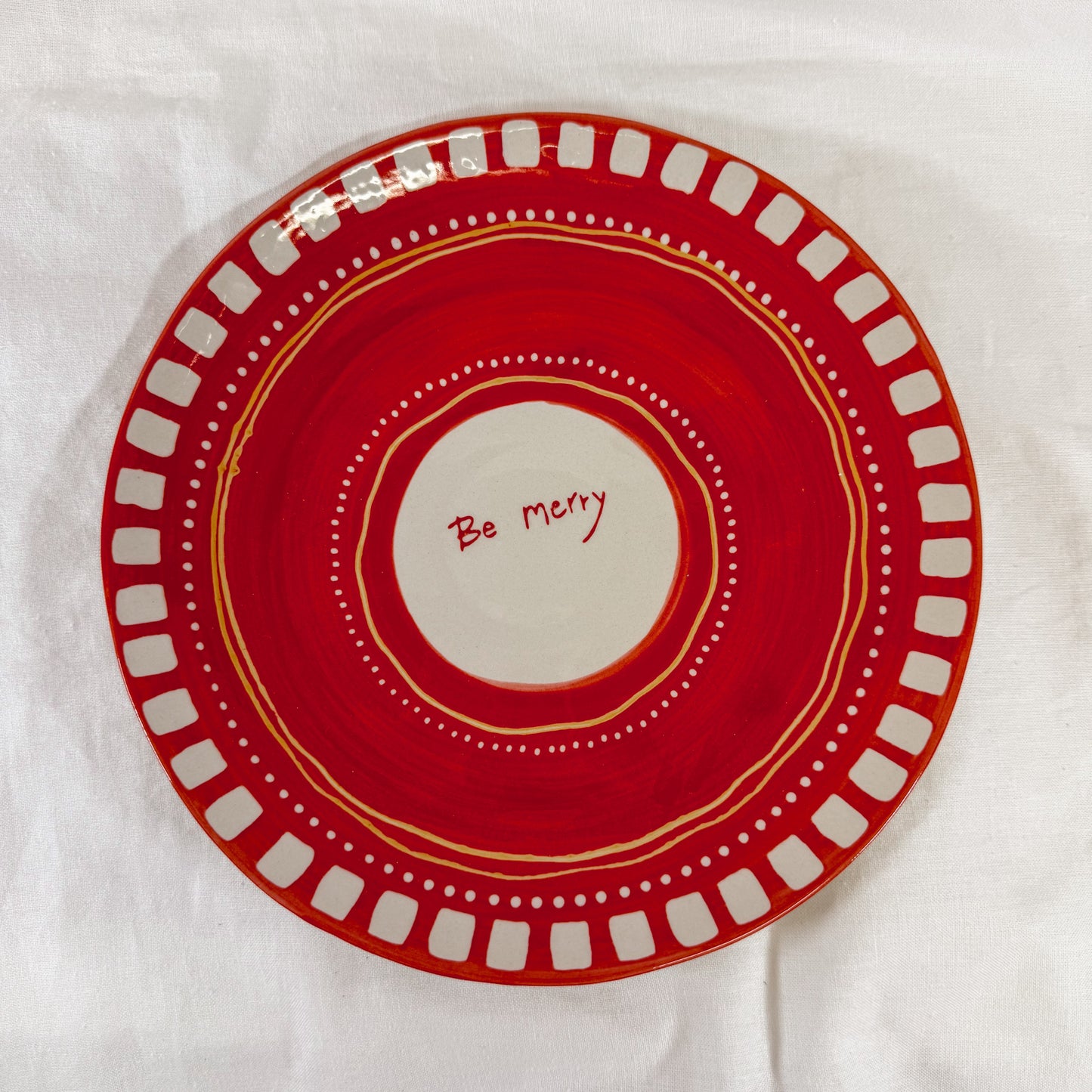 Christmas Doodles Plate