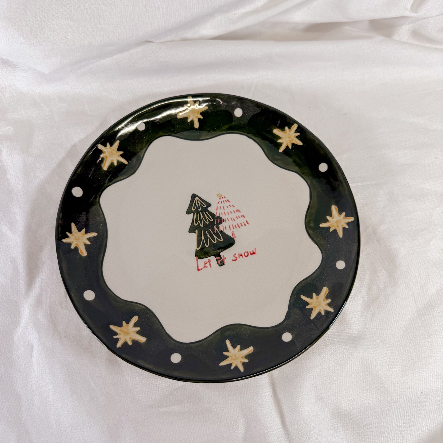 Christmas Doodles Plate