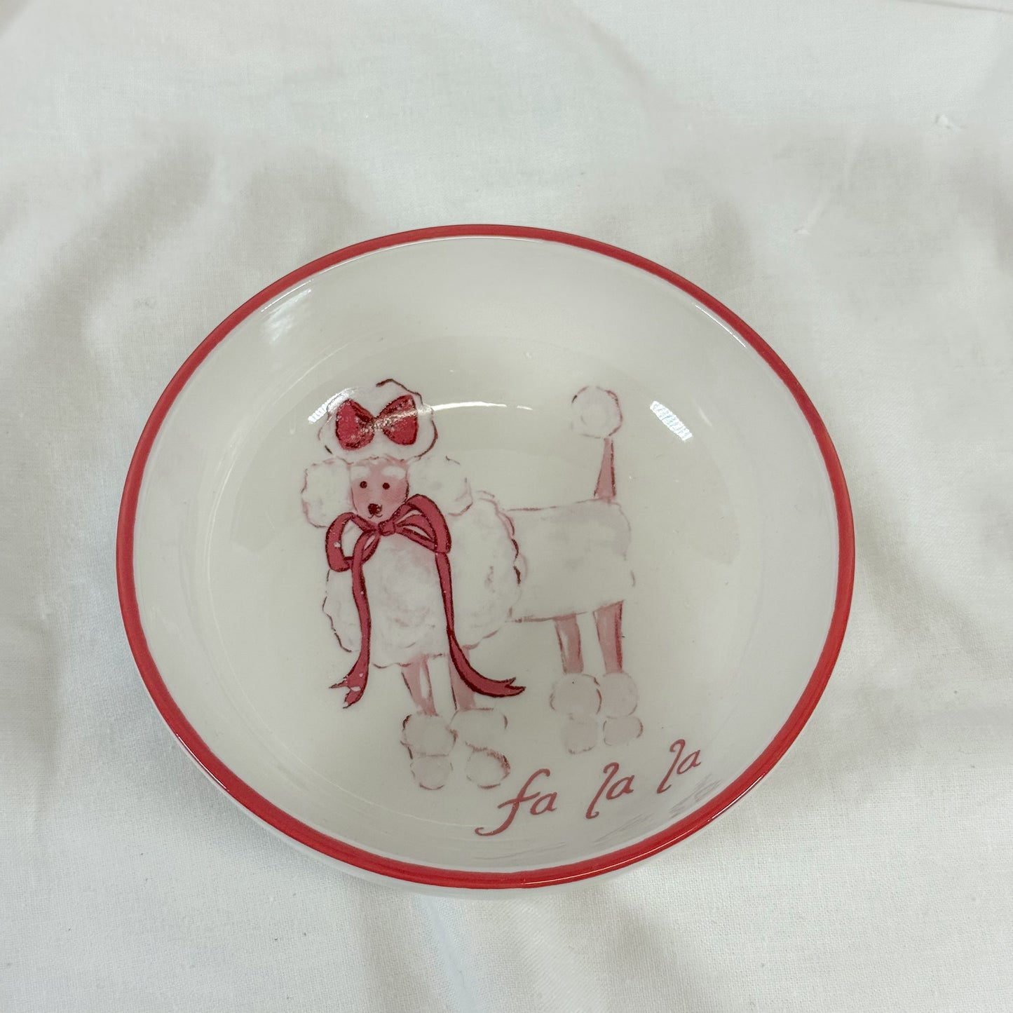 Raspberry Christmas Bowl