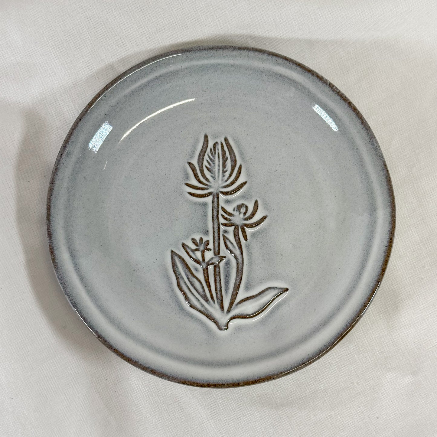 Floral Embossed Dish