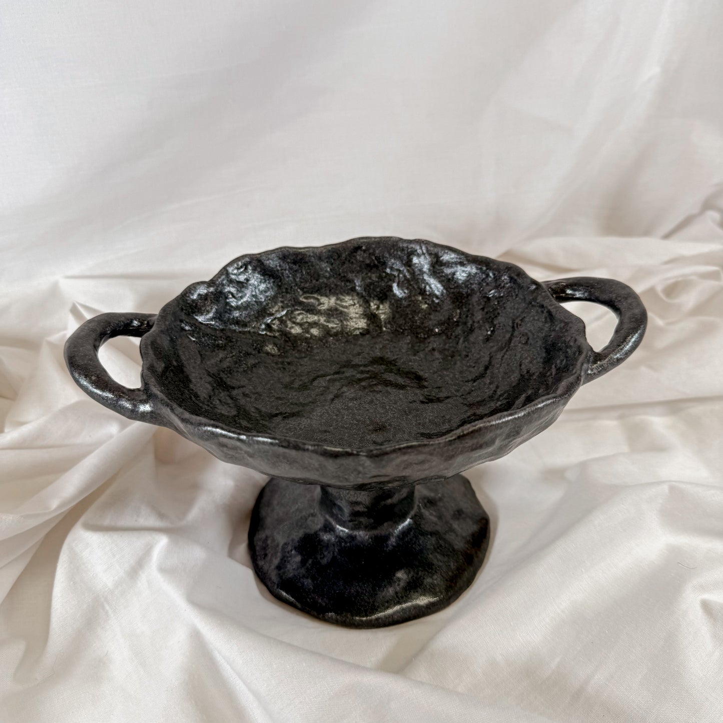 Abstract Black Footed Bowl