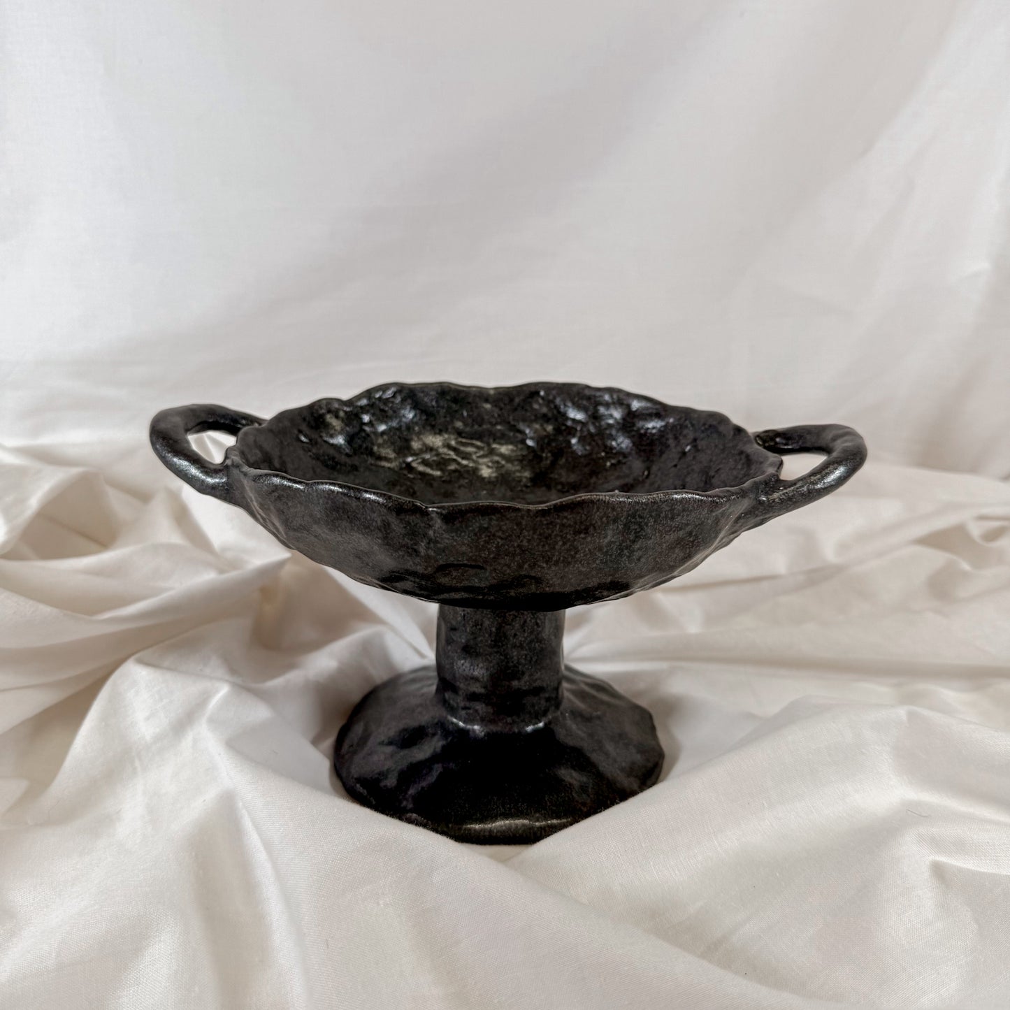 Abstract Black Footed Bowl