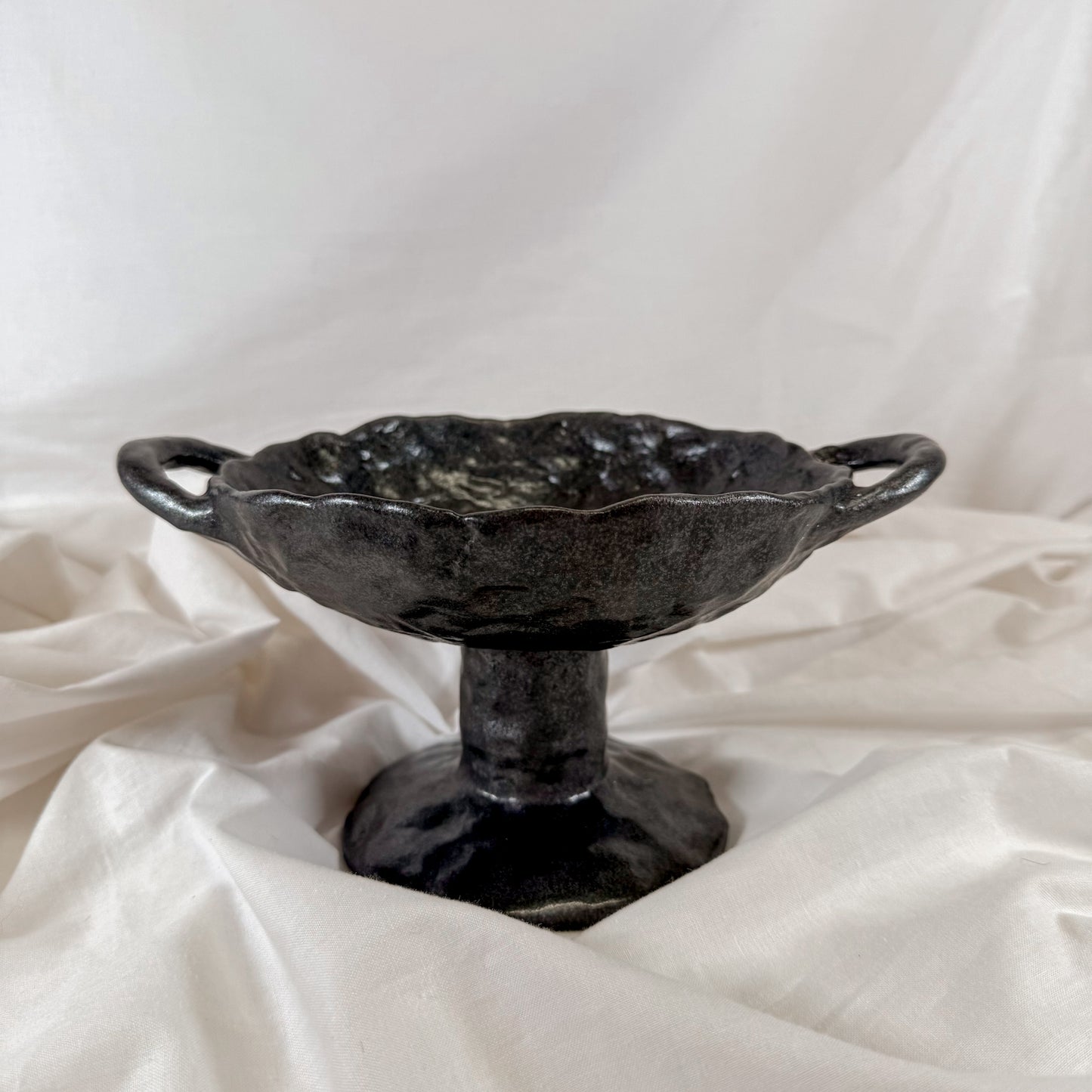 Abstract Black Footed Bowl