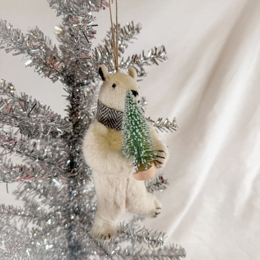 Festive Polar Bear Ornament