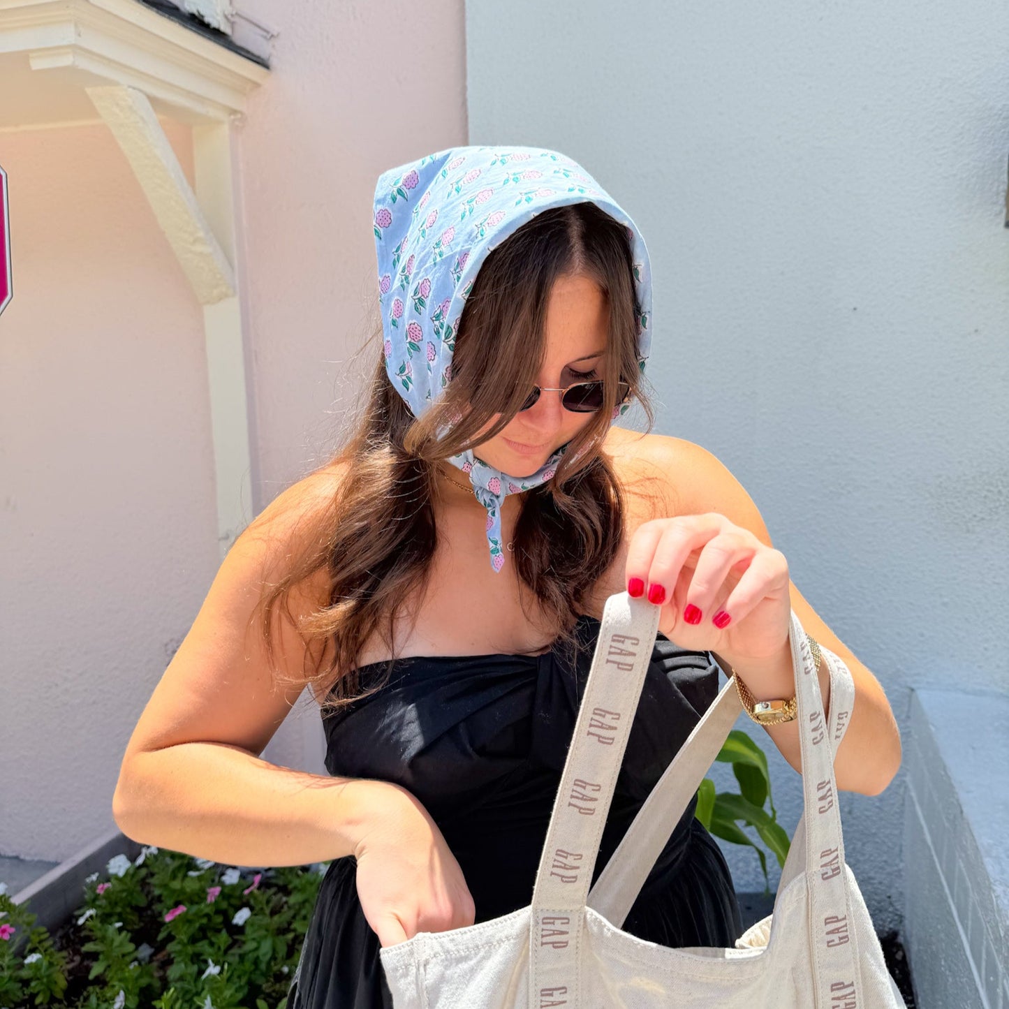 Floral Square Scarf