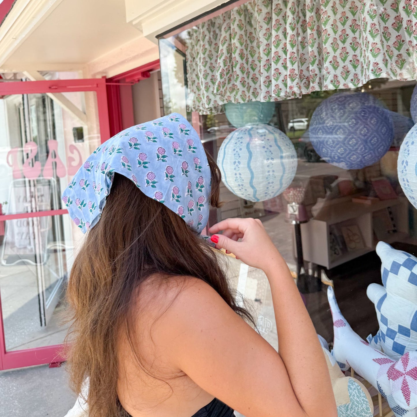 Floral Square Scarf