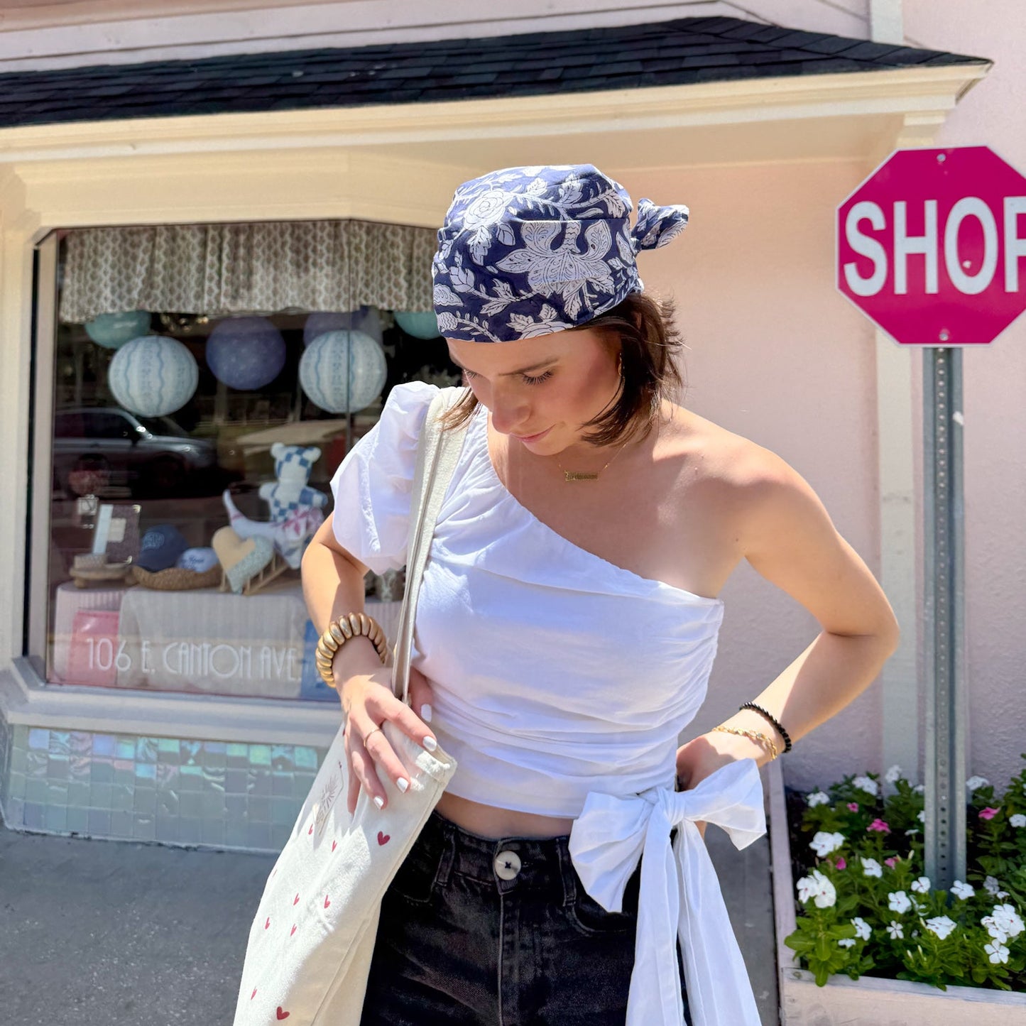 Floral Square Scarf