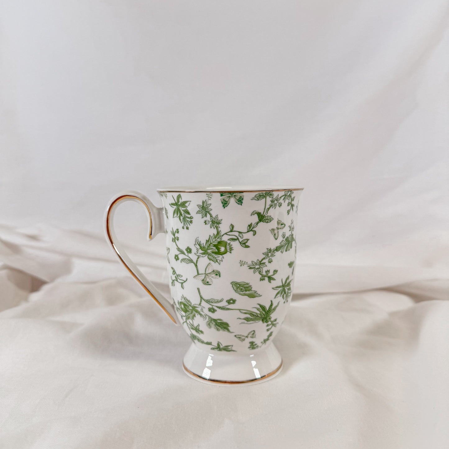 Green Garden Floral Mug