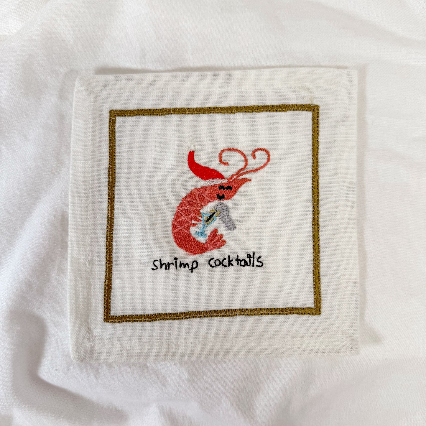 Tipsy Critter Holiday Cocktail Napkin