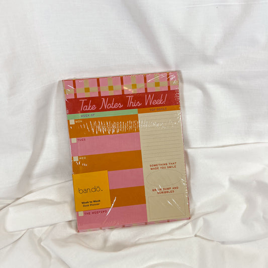 Take Notes Weekly Planner Notepad
