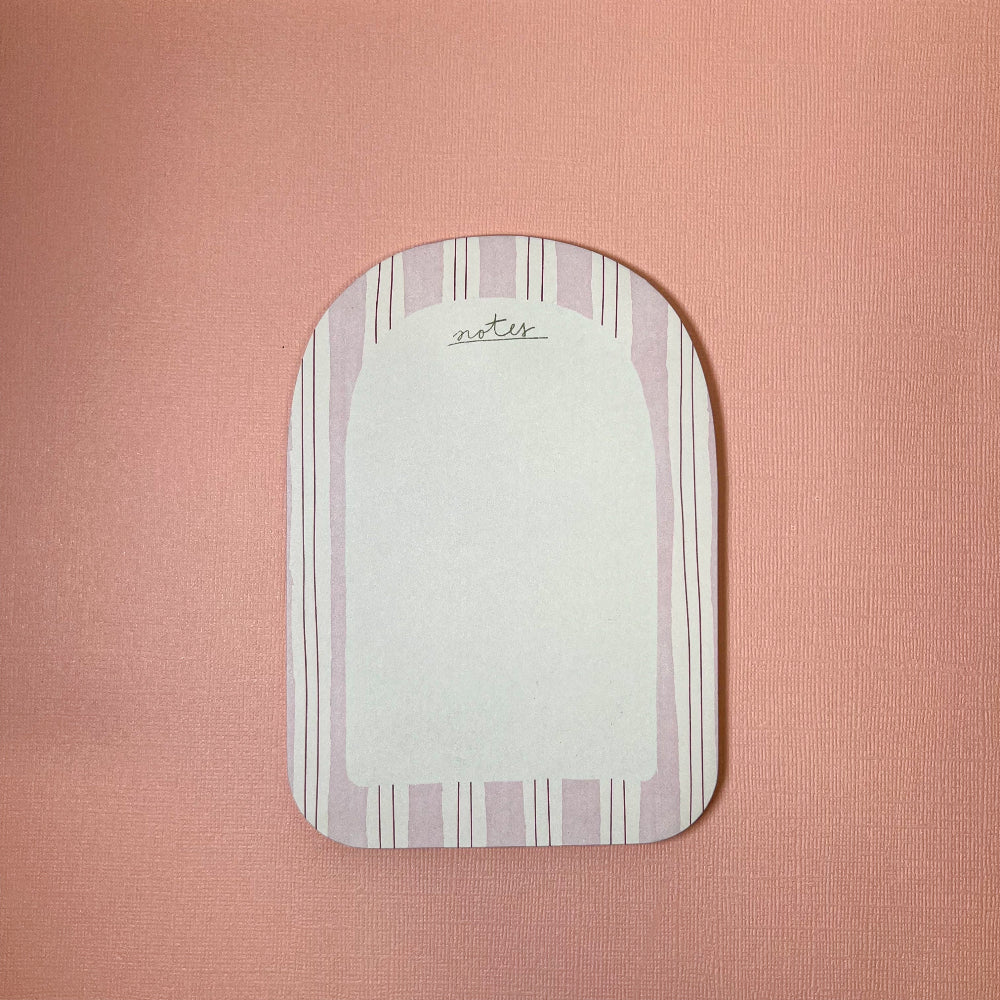 Pink Stripes Arch Notepad