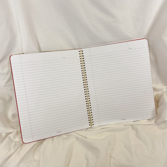 Strawberry Stripe Spiral Notebook
