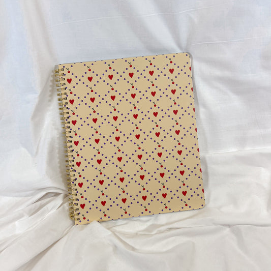 Cherry Hearts Spiral Notebook